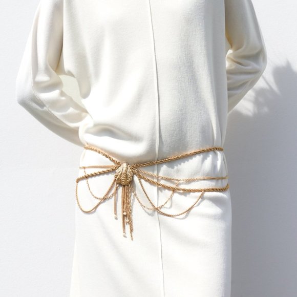 Zara Metallic Belt NWT
